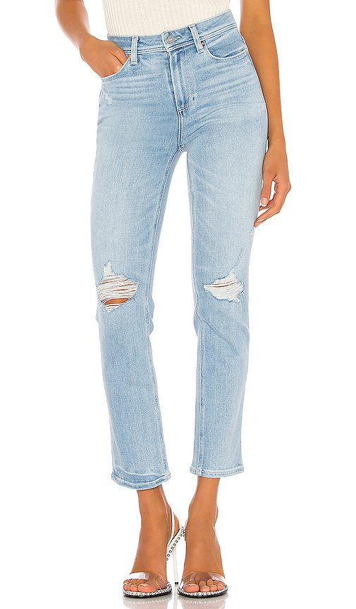 hoxton ripped high waist ankle skinny jeans