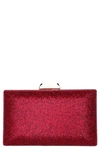Nina Desyre Crystal Minaudiere In Siam Red