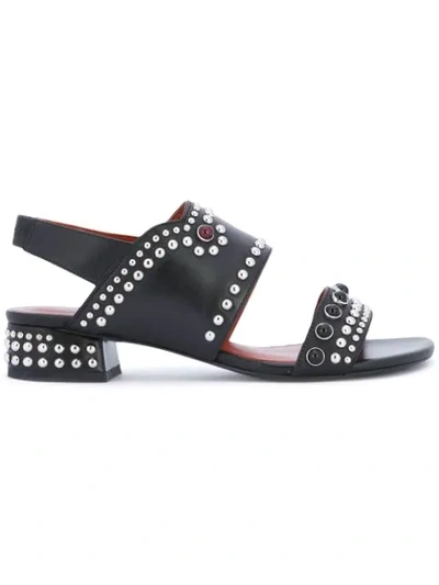 3.1 Phillip Lim / フィリップ リム Studded Leather Slingback Sandals In Black