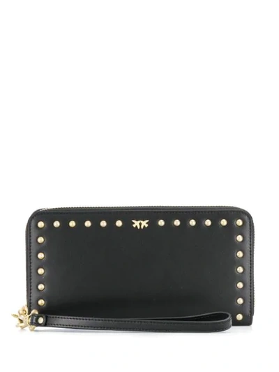 Pinko Austin Wallet Zip Around L Vit In Nero Limousine