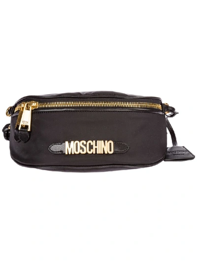 Moschino Teddy Bear Bum Bag In Nero