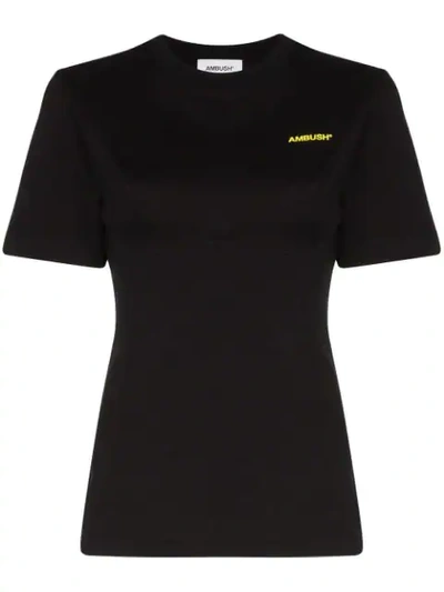 Ambush Panel Cutsaw Cotton Jersey T-shirt In Black