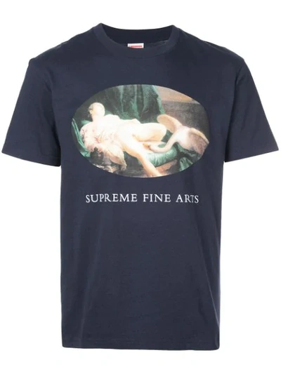 Supreme Leda And The Swan T-shirt In Blue
