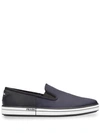 Prada Slip-on Sneakers In Blue