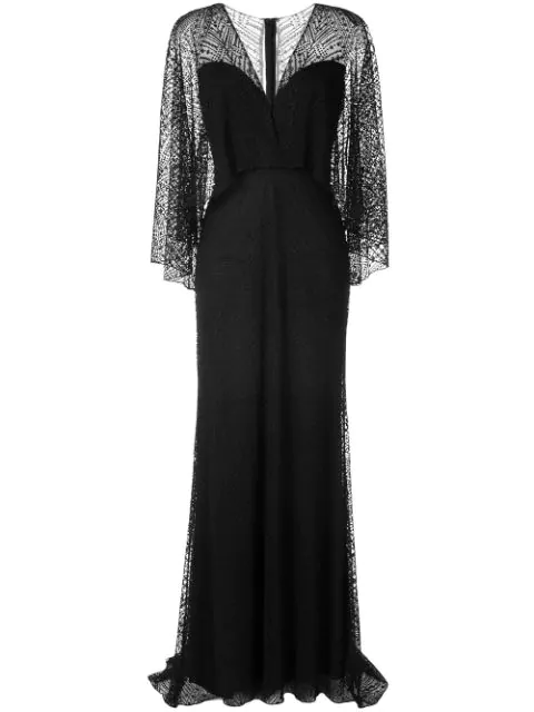 Tadashi Shoji Gothic Evening Dress In Black | ModeSens