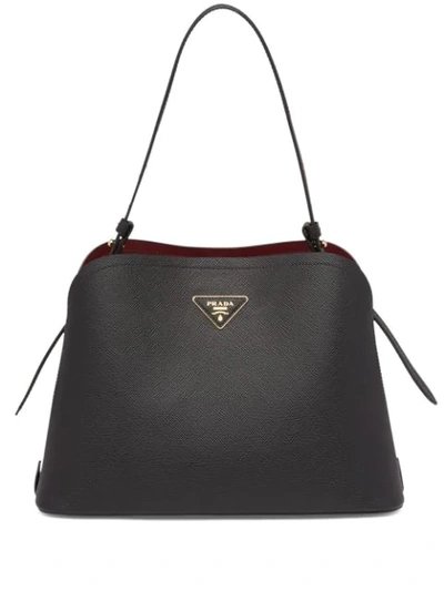 Prada Matinee Small Handbag In Black