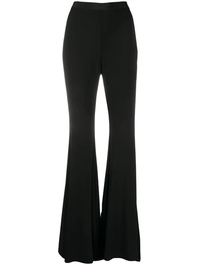 Amen Exaggerated Flared Trousers In Black