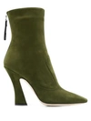 Fendi Ffreedom Square Toe Ankle Boots In Green