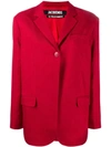 Jacquemus Moyo Blazer In Red