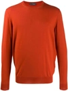 Drumohr Knitted Sweatshirt In Orange
