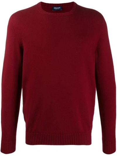 Drumohr Knitted Sweatshirt In Red