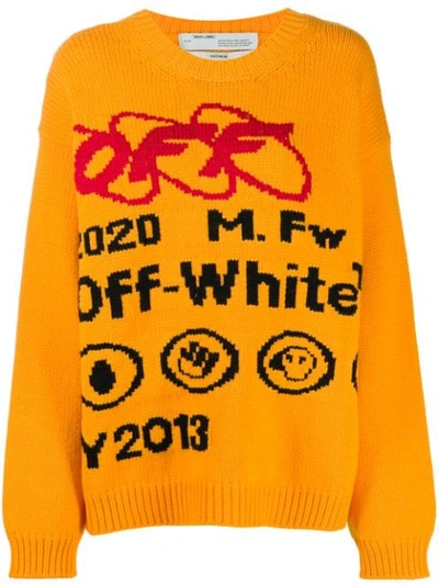 Off-white Industrial Logo Jumper In Yellow