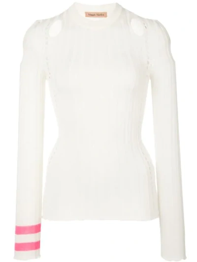 Maggie Marilyn Peek-a-boo Jumper In White