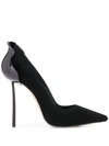 Le Silla Pointed Stiletto Heels In Black