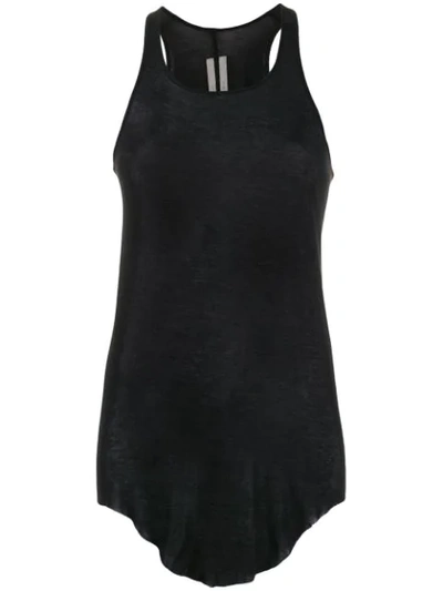 Rick Owens Loose Fit Tank Top In Black