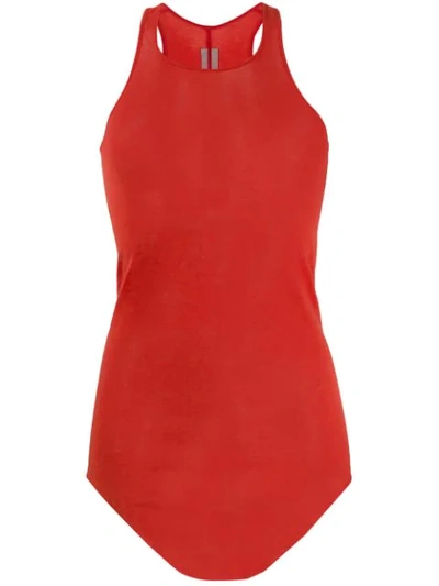 Rick Owens Loose Fit Tank Top In Red