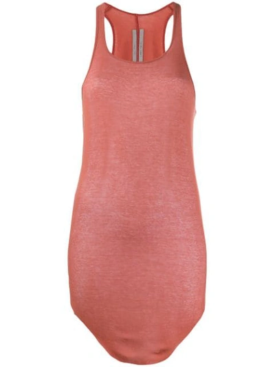 Rick Owens Loose Fit Tank Top In Pink