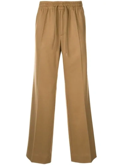 Undercover Ruched Waistband Track Trousers In Brown