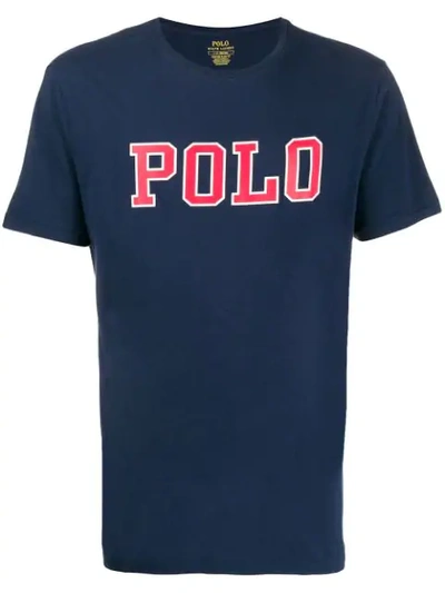 Polo Ralph Lauren Printed Logo T-shirt In Blue