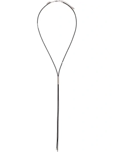 Brunello Cucinelli Cord Necklace In Black