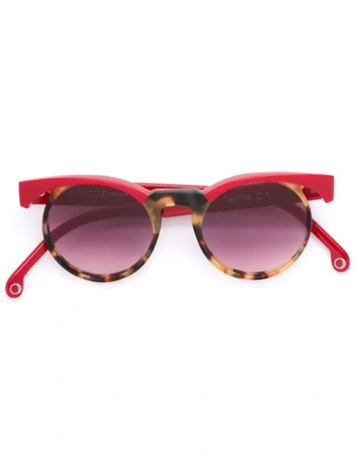 Monocle Eyewear 'terme' Sunglasses In Red
