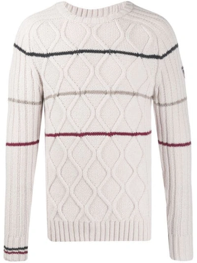 Rossignol Cable Knit Jumper In Neutrals