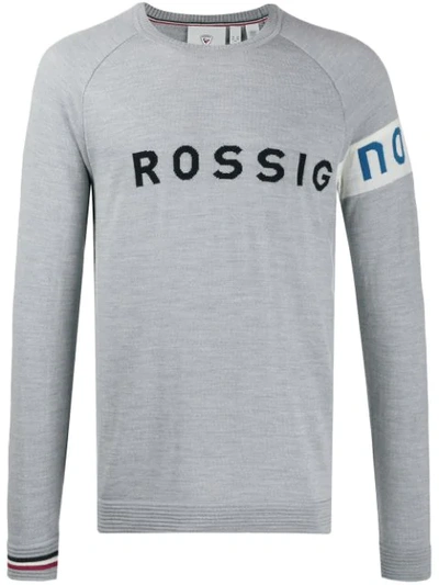 Rossignol Logo Intarsia Jumper In Grey