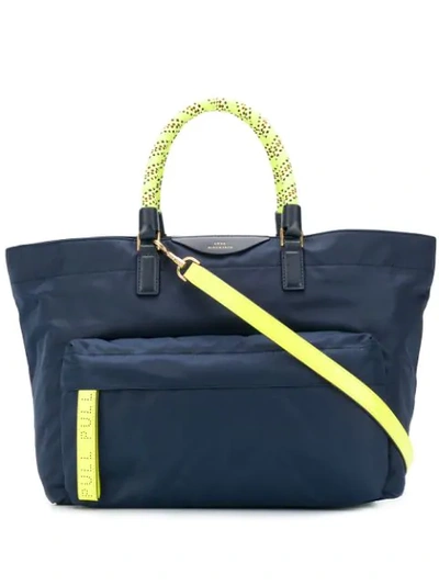 Anya Hindmarch Bungee Cord Tote In Blue
