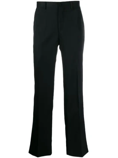 Pre-owned Giorgio Armani 2006 Straight-leg Trousers In Black