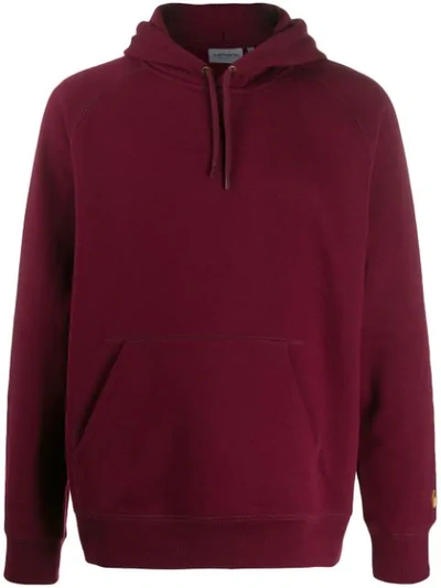 Carhartt Hooded Chase Sweatshirt In Red
