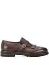 Henderson Baracco Monk Strap Tassel Shoes In Brown