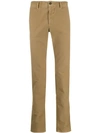 Incotex Slim-fit Chino Trousers In Neutrals