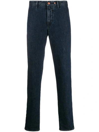 Incotex Relaxed-fit Straight-leg Jeans In Blue