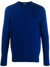 Drumohr Fine Knitted Jumper In Blue