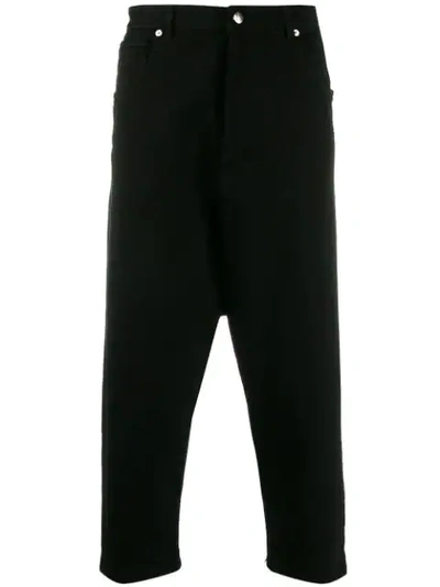 Société Anonyme Cropped Drop-crotch Jeans In Black