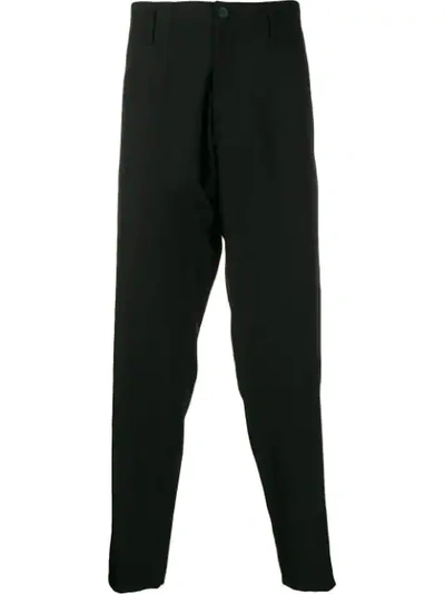 Yohji Yamamoto Drop-crotch Trousers In Black