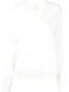 Allude Crew-neck Cashmere Sweater In 40 White