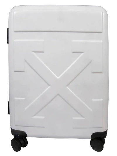 Off-white Arrow Suitcase In White