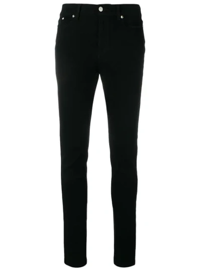 Karl Lagerfeld Zip Inserted Skinny Jeans In Black