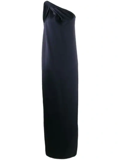 Maison Rabih Kayrouz One-shoulder Maxi Dress In Blue