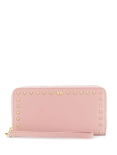 Pinko Studded Purse In Pink