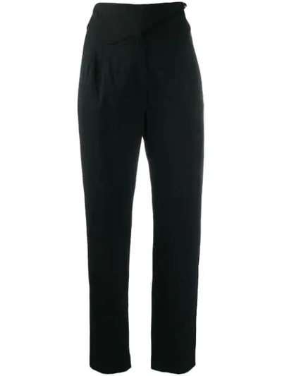 Blazé Milano High Waisted Trousers In Black