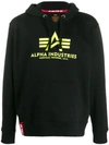 Alpha Industries Basic Hoody In Black