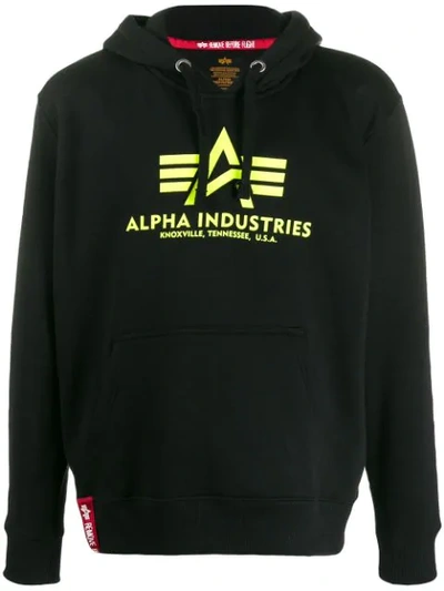 Alpha Industries Basic Hoody In Black