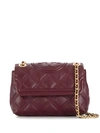 Tory Burch Quilted Shoulder Bag In Purple
