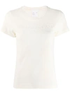 Helmut Lang Logo Embroidered T-shirt In Neutrals