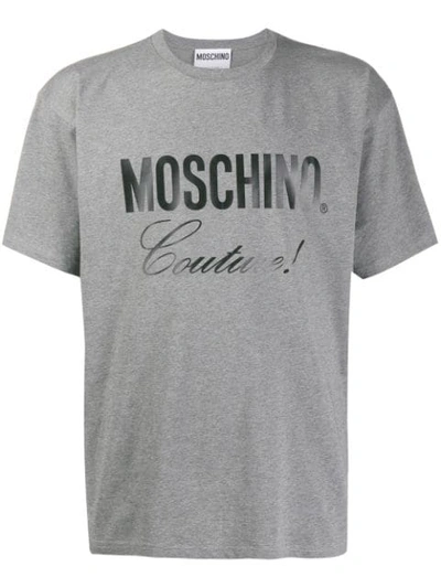 Moschino T-shirt Mit Logo In 灰色
