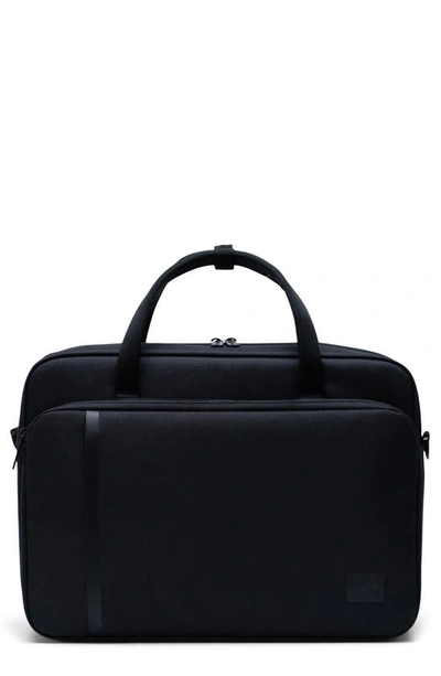 Herschel Supply Co Gibson Convertible Briefcase In Black