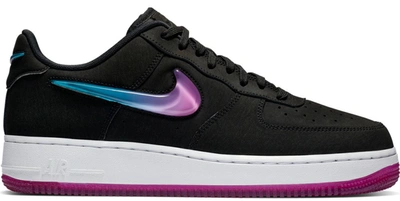 Pre-owned Nike Air Force 1 Low Jelly Jewel Black In Black/active  Fuchsia-blue Lagoon-white | ModeSens