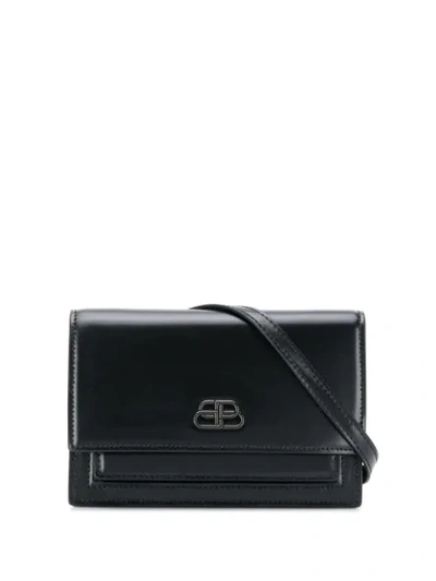 Balenciaga Extra Small Sharp Leather Belt Bag In Black